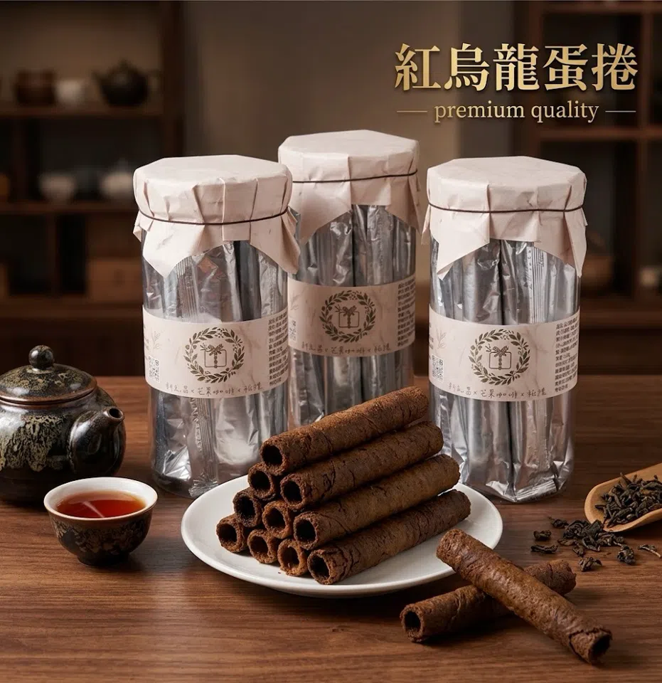 紅烏龍蛋捲